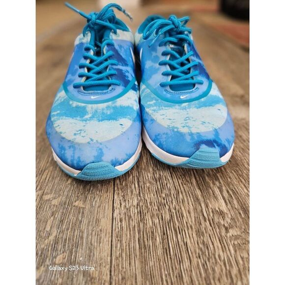 Nike Air Max Thea Print Blue Lacquer White EUC - Picture 3 of 13